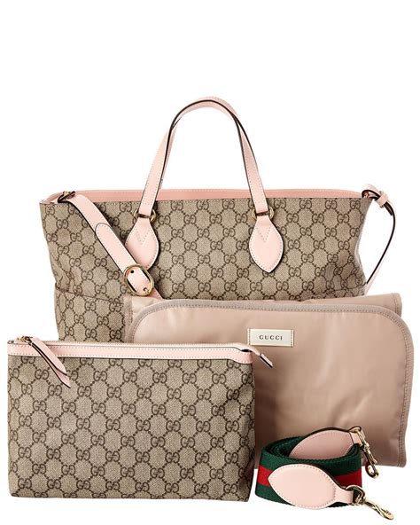 gucci pink mama diaper backpack|Gucci GG Signature Diaper Bag .